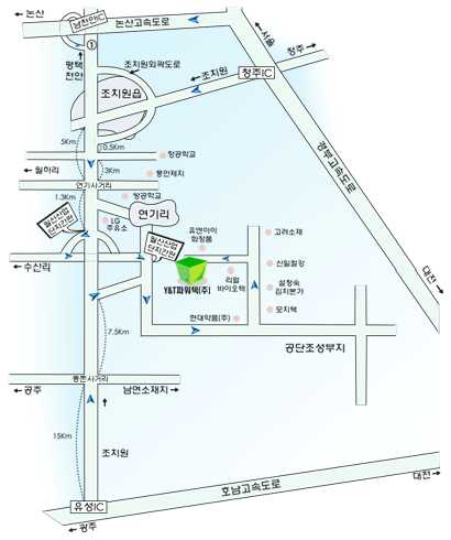 Y&T파워텍 약도